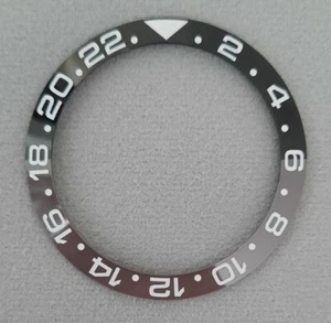 Inserto de bisel de cerámica 38 mm negro gris Rolex GMT Seiko SKX SRPD Mod - Imagen 1 de 8
