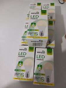 7 X Wenova Screw In LED Premium 60w Light Bulbs .