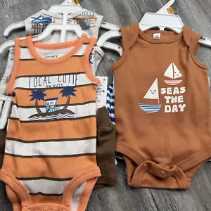 New Carter's Baby Newborn Outfits Bodysuit Shorts Summer One Piece - Picture 1 of 5