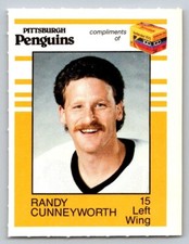 Randy Cunneyworth 1987-88 Pittsburgh Penguins Kodak