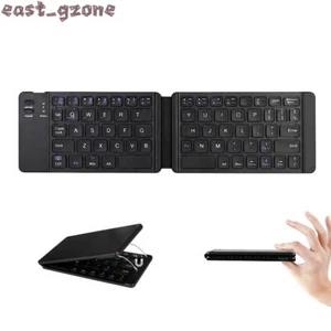 Bluetooth mute aluminum alloy Foldable Portable Keyboard for Windows IOS Tablet - Picture 1 of 13