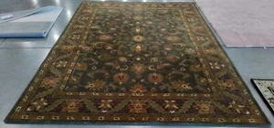 GREEN / GOLD 8'-3" x 11'-0" Back Stain Rug, Reduced Price 1172773890 AT52K-9 - Picture 1 of 4