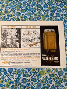Vintage 1967 Elco Flash-O-Matic Print Ad Emergency Signal Light - Picture 1 of 5