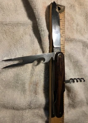 Hermoso Juego de Navajas de Bolsillo de Comedor Hobo Madera Hubertus Solingen Alemania Alemanas Foto 1 de 4