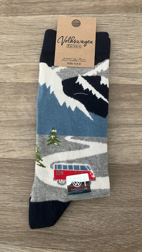BNWT FATFACE VOLKSWAGEN CAMPER SOCKS 6.5-9 CHRISTMAS - Image 1 of 1
