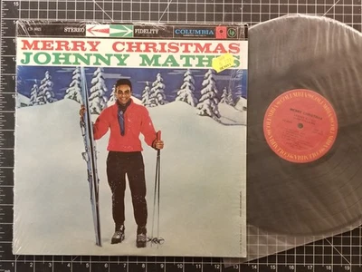 JOHNNY MATHIS Merry Christmas LP 1972 IN SHRINK VG/VG+ VINYL Holiday CS 8021 - Image 1 of 4