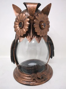 Pier 1 Imports Gufo Gioiellato Tealight Lanterna del Ringraziamento - Manca un occhio - Foto 1 di 7