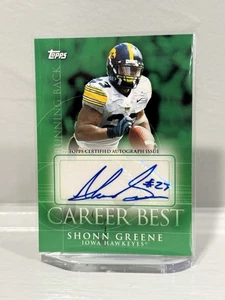 Shonn Greene 2009 Topps Football Auto Rookie RC Green Color Match New York Jets - Bild 1 von 3