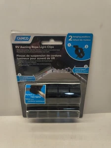 Camco 42708 - Black Awning Clips for Rope Lights - Foto 1 di 2