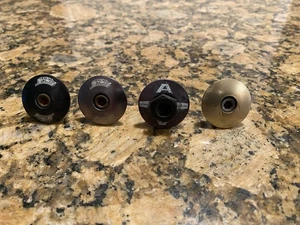 Vintage 90’s Mid School BMX Parts Lot of 4 GT Dyno Potty Mod Stem Caps - Picture 1 of 5