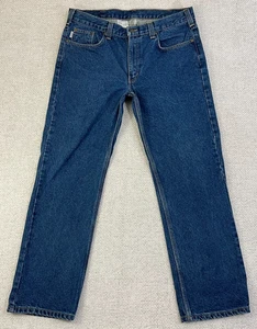 Carhartt Jeans Men’s 36x30 Straight Blue Denim Mid-Rise Workwear B480 DVB - Picture 1 of 9