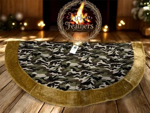 NWT The Christmas Shoppe 48in. Camo Tree Skirt Christmas 2011 - Picture 1 of 12
