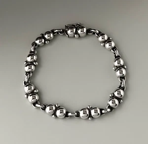 Rare Georg Jensen Sterling Silver Bracelet #49 Grapes Denmark Vintage - Picture 1 of 14