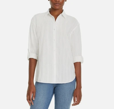Camisa Amanda para mujer Gloria Vanderbilt, blanca, L Foto 1 de 4