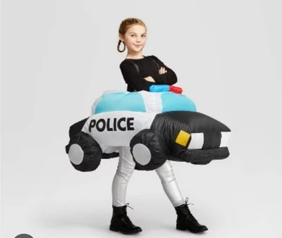 Police Car Costume  Ride On Inflatable, Police Car, Cop Car, Costume For Kids  - Image 1 of 2