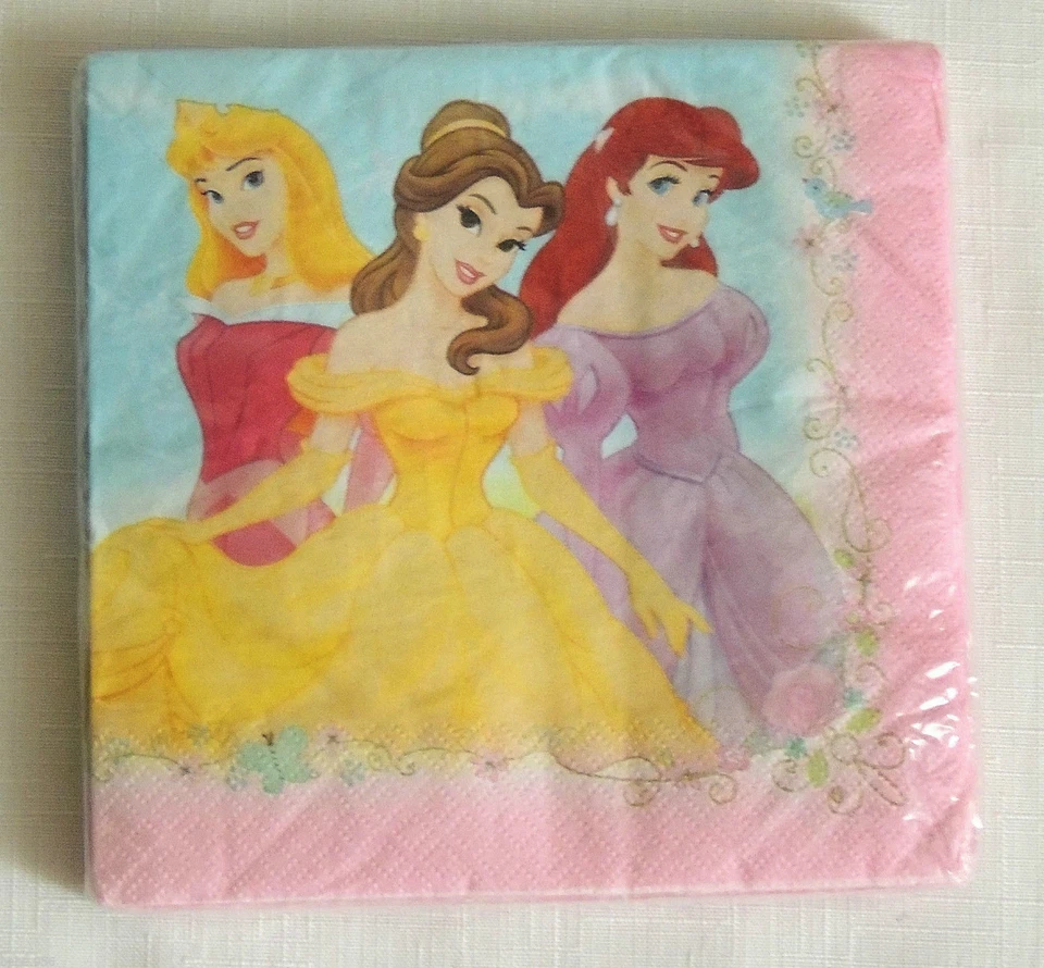 DISNEY PRINCESA CUENTOS DE HADAS 16 SERVILLETAS DE ALMUERZO CUMPLEAÑOS, FIESTA INFANTIL  Foto 1 de 1