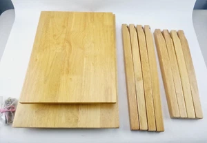 Light Oak Wood Cleo Nest of Tables (MISSING SMALL TABLE) - Picture 1 of 7