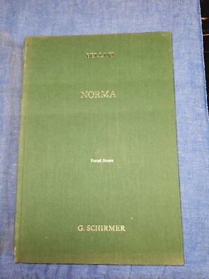 Vincenzo Bellini - Norma Vocal Score, words in Italian - Image 1 of 3