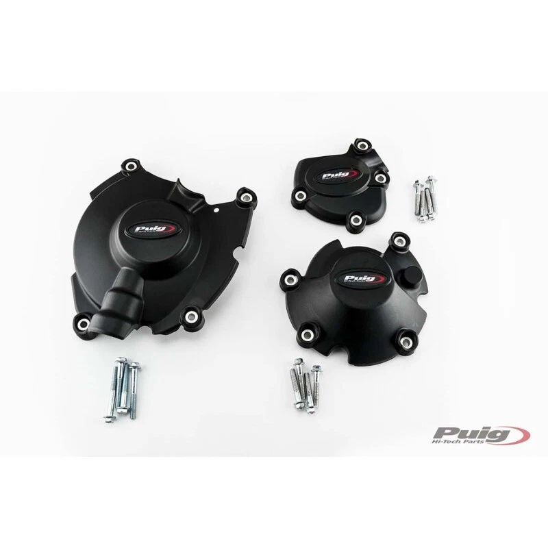 KIT DE PISTA DE PROTECCIÓN DE MOTOR PUIG CARTER PARA YAMAHA YZF-R1 1000 2015 > 2016 NEGRO Foto 1 de 1