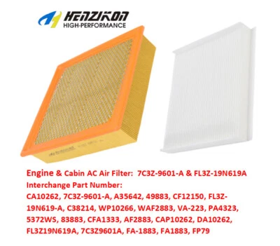 Filtro de aire acondicionado de motor y cabina para Lincoln Navigator 2018 2019 2020-2022 3,5 L Foto 1 de 4