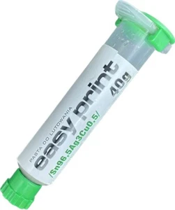 40 Gramm Lötzinn Lötpaste in Spritze SMD BGA Löten mit Flussmittel Solder PCB - Picture 1 of 1