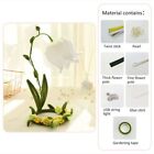 Lily Of The Valley Table LED Lamp Handmade Linen Flower for Gift Bedside Table