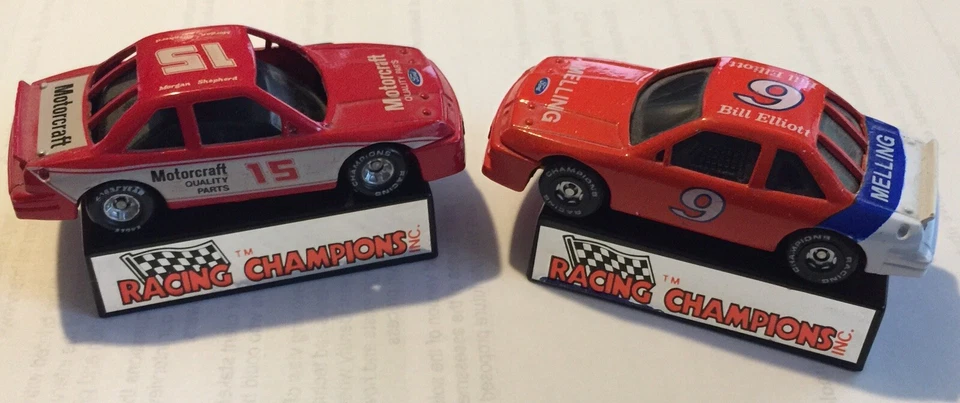 Bill Elliott and Morgan Shepard NASCAR Matchbox/Racing Champions cars - Image 1 of 1