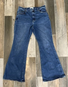 WOMEN'S ABERCROMBIE & FITCH THE FLARE ULTRA HIGH RISE CURVE LOVE JEAN SIZE 33/16 - Picture 1 of 9