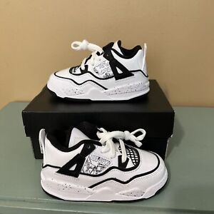 Nike Air Jordan 4 Retro SE "DIY" White/Black-Volt (DC4102 100) Toddlers Size 10C