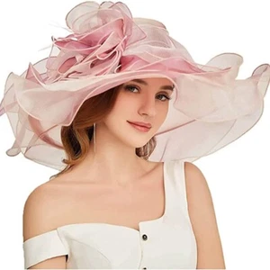 Kentucky Oganza Fascinator Hut für Frauen Damen Party Derby Hochzeit formelle Hüte - Bild 1 von 6