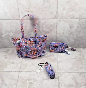 Umhängetasche RFID Geldbörse Regenschirm Mandy Wandbild Garten Vera Bradley 3er Set - Bild 1 von 12