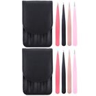 4 Pcs Eyebrow Trimmer Colored Clip Cosmetic Tools Makeup Clamps Pluck Hair