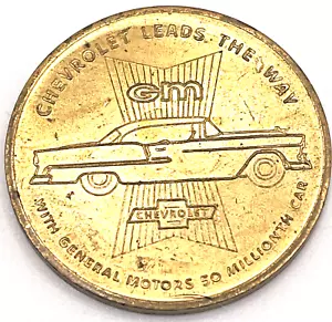 Vintage General Motors 1954 Token 50 Million Cars Commemorative Coin - Picture 1 of 4