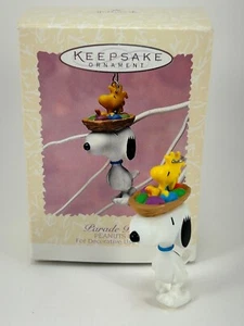Parade Pals - 1996 Hallmark Ornament - Snoopy & Woodstock Easter Collection - Picture 1 of 9