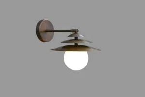 Mid Century Handcrafted brass wall Lamp Timeless elegance for your home - Picture 1 of 6