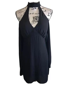 Bailey 44 Womens Black Long Bell Sleeve Shoulder Cutout Dress Size Medium - Picture 1 of 6