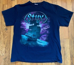 Styx 2015 World Tour Navy Blue T-Shirt - Size Small - Picture 1 of 4