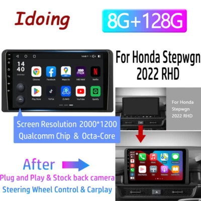 Android 12.0 For 2022 Honda Stepwgn Apple Carplay GPS Navi Car Stereo Radio - Image 1 of 4