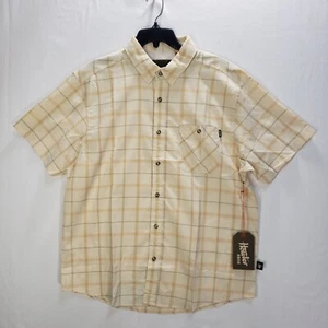 Howler Bros Shirt Mens MEDIUM Nylon Vented S/S Lightweight BEIGE NEW $69 - Picture 1 of 8