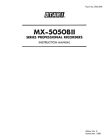 Bedienungsanleitung-Instruction Manual For Otari Mx-5050 Hear