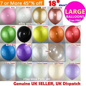 18" INCHES 45CM LARGE GIANT LATEX BALLOON BIG WEDDING PARTY DECORATION BIRTHDAY