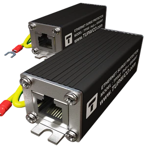 Tupavco TP302 Ethernet Surge Protector PoE++ Gigabit RJ45 Lightning Suppressor ( - Picture 1 of 6