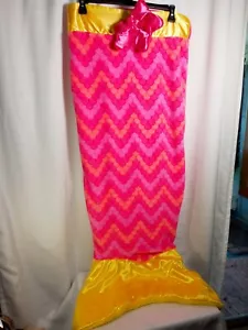 Pink Mermaid Kids Teens Snuggie Tails Super Soft Plush One Size Fits Most Comfy - Picture 1 of 11