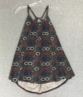 Camiseta sin mangas RVCA Boho para mujer túnica grande NUEVA floral gráfico sin mangas algodón Foto 1 de 4