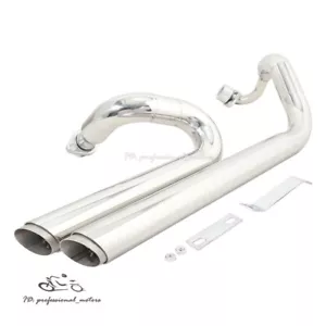 Slip for Yamaha V Star 650 XV400 Whole System Muffler Exhaust Front Header Pipe - Picture 1 of 7