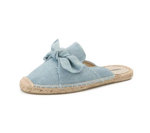 Fisherman Shoes Women Embroidered Bowknot Flat Bottomed Lazy Slippers - Picture 1 of 5