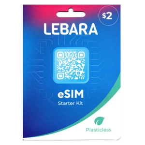 LEBARA $2 AUSTRALIA E-sim card PAYG Prepaid SIM Starter DIGITAL DELIVERY - Picture 1 of 1