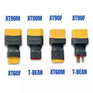 ✅ 4 Stück Adapter Set XT90 auf XT60 T-Dean Stecker Male Buchse Female Lipo Akku - Bild 1 von 12
