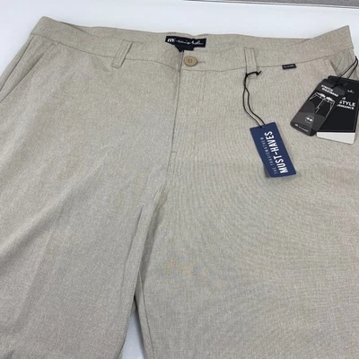 Pantalones Cortos Travis Mathew Hombres Beck Caqui Cintura Elástica Talla 40 NUEVO Resistente a las Arrugas Foto 1 de 4