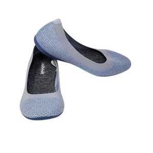 Allbirds Tree Breezers Ballerinas Damen 7 hellblaue bequeme Slipper - Bild 1 von 12